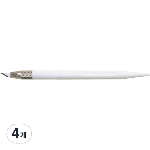 커터몰코리아 NT커터 파스텔 아트 나이프 공예용칼 D-401P, 화이트, 4개