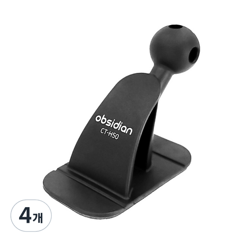 옵시디언 차량용 부착 테이프 핸드폰 거치대 마운트 CT-H50, 4개