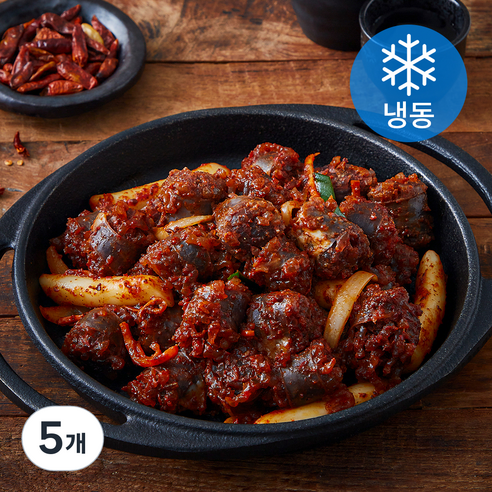 푸딩프렙 매콤 순대볶음 (냉동), 470g, 5개