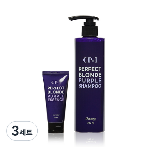 씨피원 퍼펙트 블론드 퍼플 에센스 50ml + 샴푸 300ml, 3세트