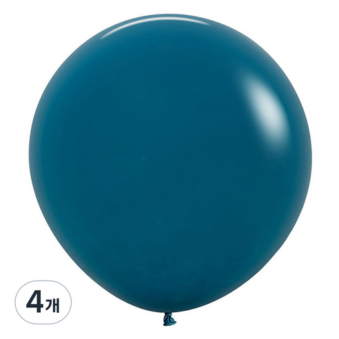 셈퍼텍스 풍선 60cm, 딥틸, 4개