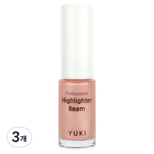 유키 프로페셔널 하이라이터 빔 5ml, 03 로즈페탈, 3개
