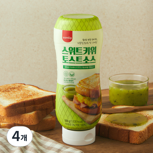 삼립 스위트키위 토스트소스, 500g, 4개