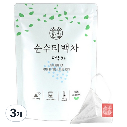 순수한집 대추차 티백, 1g, 10개입, 3개