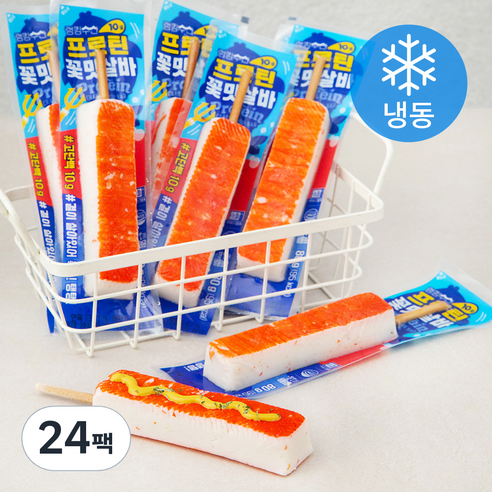 랭킹수산 프로틴 꽃맛살바 (냉동), 80g, 24팩
