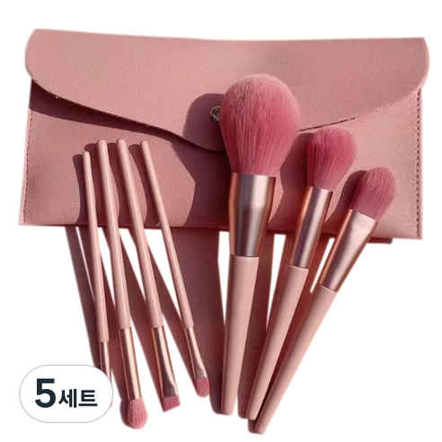 디에스 브러쉬 7종 세트, 핑크, 5세트
