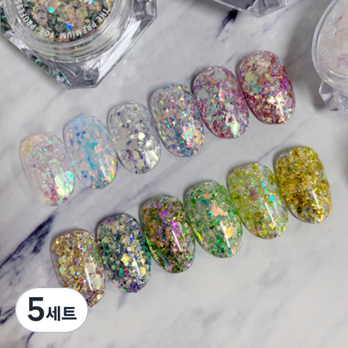 켄지코 블링글리터 5g x 6종 세트, 혼합색상, 5세트