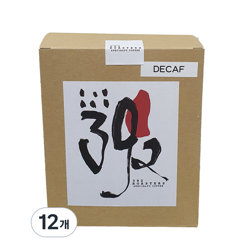 392로스터스 대용량 드립백 커피 디카페인, 20g, 12개