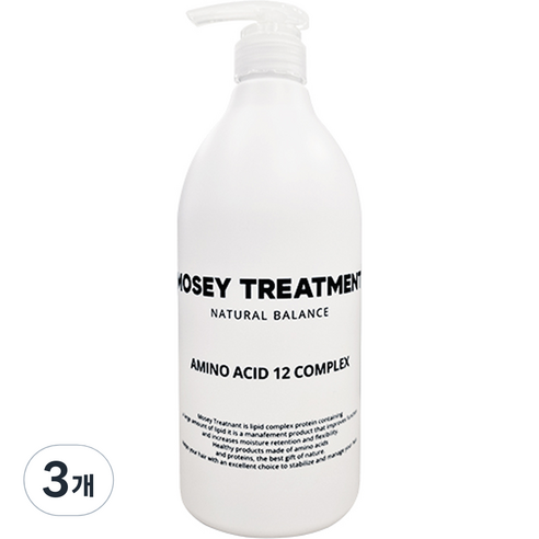 모지 네추럴 두피 케어 트리트먼트, 1000ml, 3개