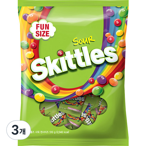 스키틀즈 사워, 510g, 3개