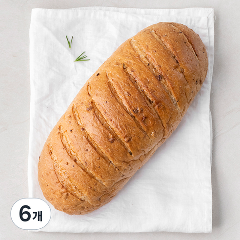 브로드카세 8가지 곡물잡곡 발효종 빵, 445g, 6개