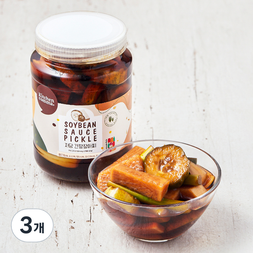 키친콤마 저당 간장장아찌, 460g, 3개
