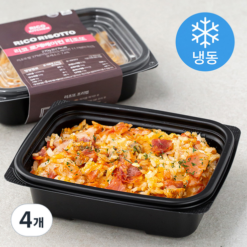 리코 로제베이컨 리조또 (냉동), 270g, 4개