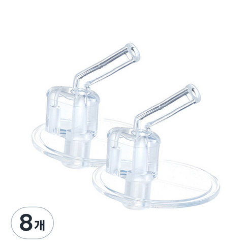 비박스 유아용 스텐 원터치 보냉 빨대컵 350ml 전용 리필 빨대, 8개