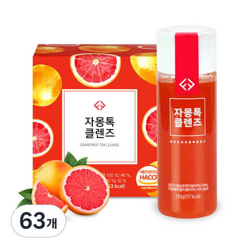 클린케어 자몽톡 클렌즈 주스, 110g, 9개