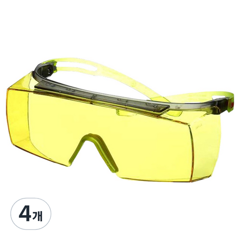 쓰리엠 OTG SecureFit 보안경 노란색 호박색 SF3703SGAF, 4개