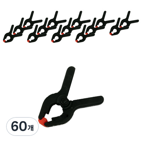 OON 목공용 스프링 핸드 클램프 60mm, 60개
