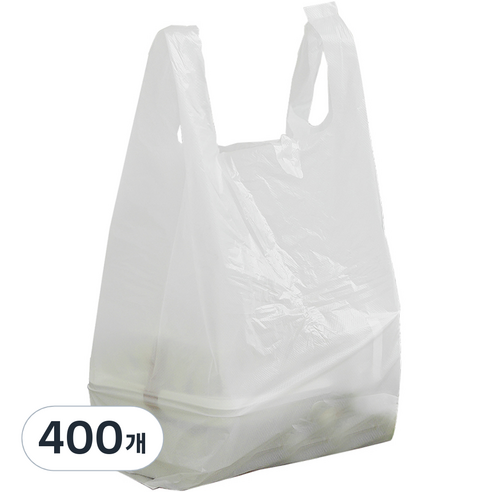 [국내생산] 손잡이 비닐봉투 6호, 15L, 400개