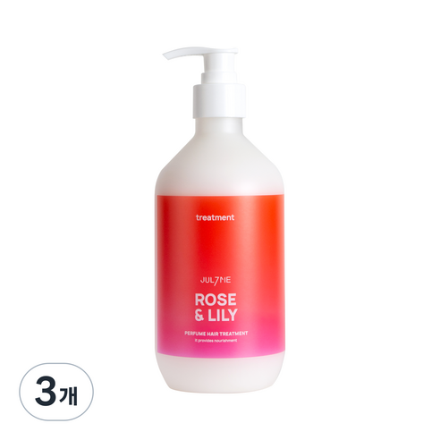 줄라이미 퍼퓸 트리트먼트 로즈앤릴리, 500ml, 3개