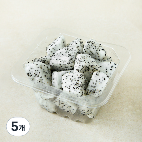 All바른농장 바로먹는 화이트 용과, 5개, 300g