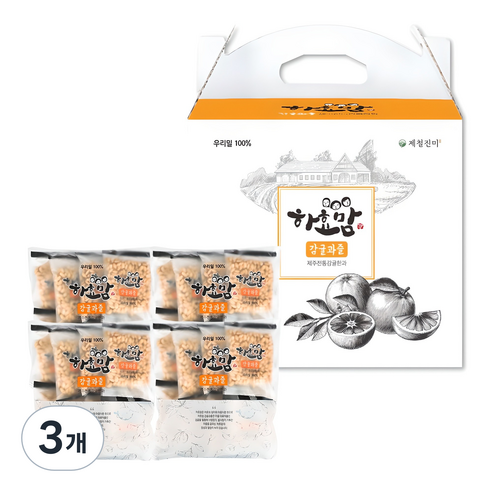 하효맘 제주 감귤과즐 선물세트, 960g, 3개