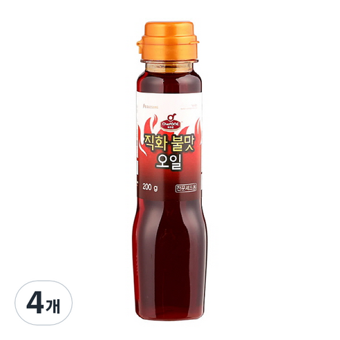 대상 직화 불맛 오일 200g, 4개