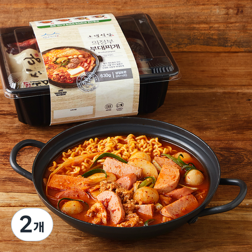 오뎅식당 의정부 부대찌개 밀키트, 630g, 2개