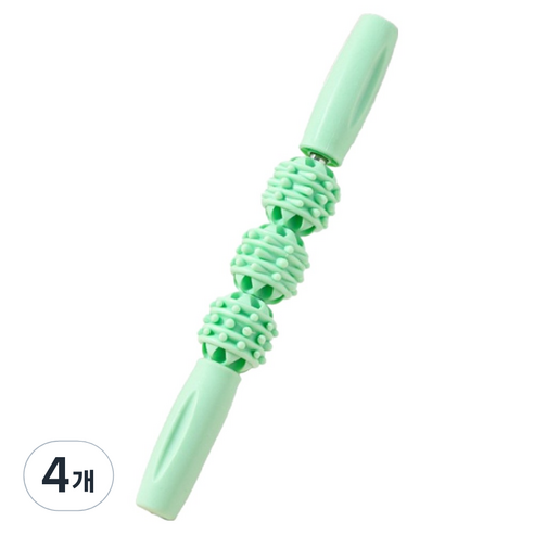 뉴립 릴렉스 마사지볼 스틱, 4개, 그린