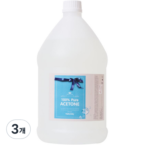 화장품용 퓨어 아세톤, 3.8L, 3개