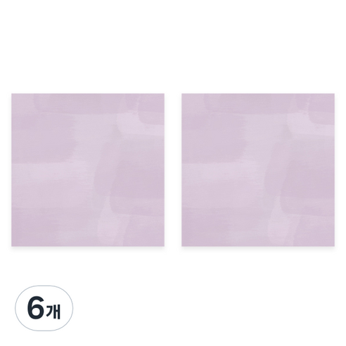 모노라이크 컬러 페인팅 메모지, 02 글루미 라벤더, 1개입, 6개