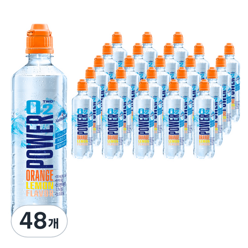 파워오투 오렌지 레몬향 혼합음료 500ml, 48개