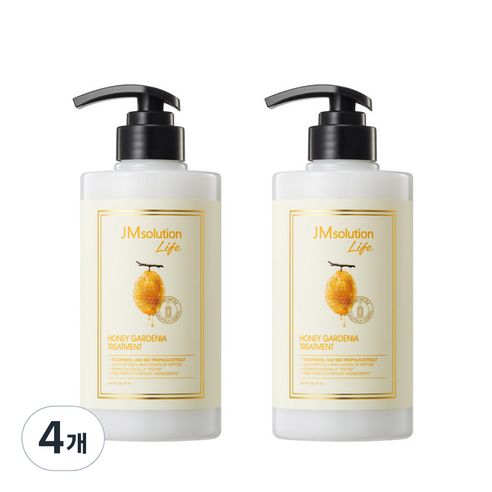 제이엠솔루션 라이프 허니 가드니아 트리트먼트 화이트플로럴 향, 4개, 500ml