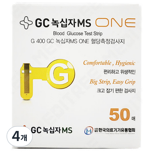 GC녹십자MS ONE 혈당시험지, 4개, 50개입