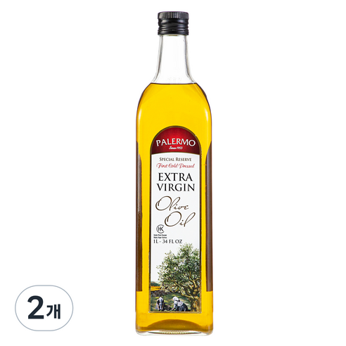 팔레르모 엑스트라버진 올리브오일, 1L, 2개