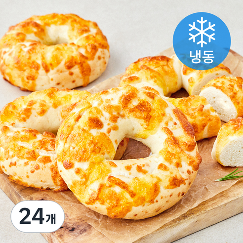 아침엔 더블치즈 베이글 (냉동), 110g, 24개