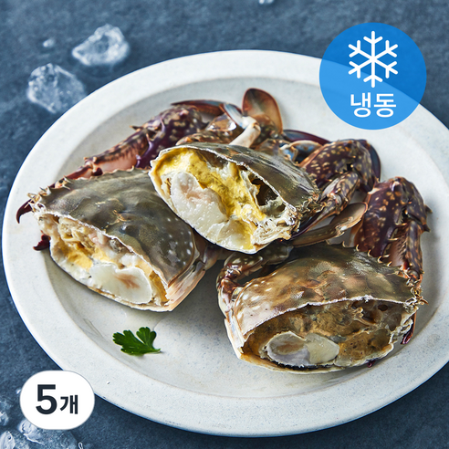 꽃게명가 국내산 절단 이력추적 꽃게 (냉동), 350g, 5개