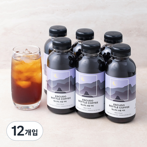 에스쿠도 보틀커피, 400ml, 12개입