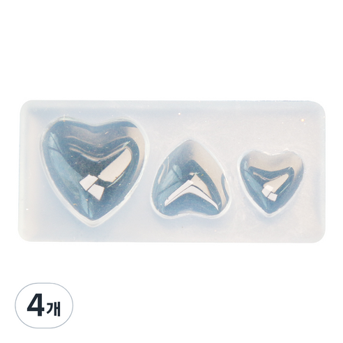 네일스케치 3D 네일몰드, 25 둥근하트, 4개