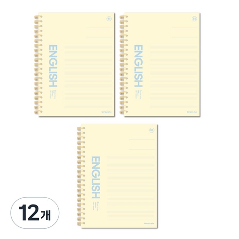 더오픈하우스 캠퍼스 플러스 유광엠보 영어노트 B5 23-7362, IVORY, 12개
