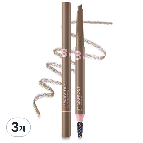 바닐라코 비바이바닐라 스머지 아웃 디테일 브로우 펜슬 0.3g, 3개, 03 토프 브라운