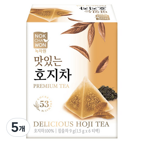 녹차원 맛있는 호지차, 30개, 5개, 6개입, 1.5g