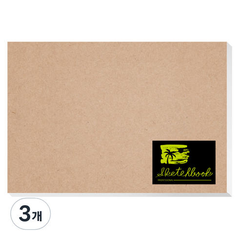 영아트 전문가 KF 스케치북 패드타입 200g, 5절, 30매, 3개