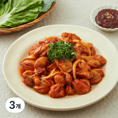 성화푸드 춘천에서 만든 달수 닭갈비, 3개, 1kg
