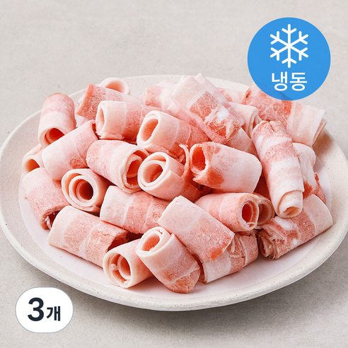 파머스팩 한돈 대패 삼겹살 구이용 (냉동), 2kg, 3개