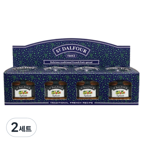 샹달프 미니잼 무화과 4p 세트 112g, 2세트