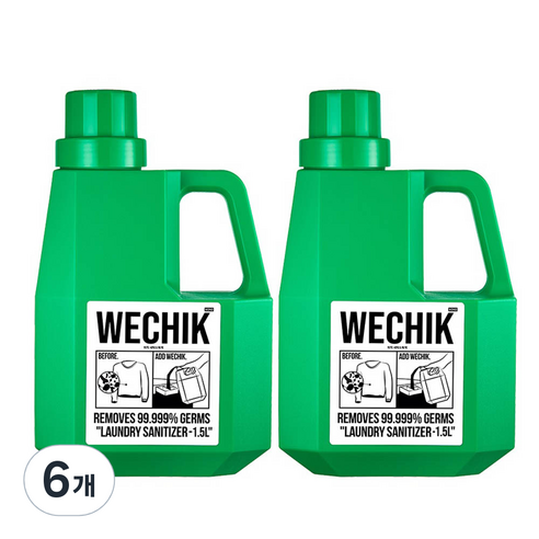 위칙 소독 섬유유연제, 6개, 1.5L