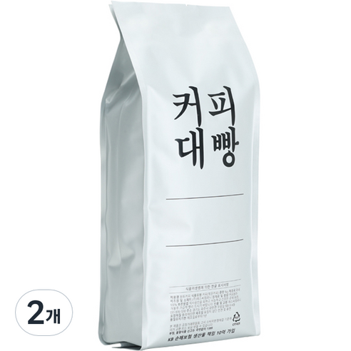 커피대빵 헤이즐넛향 원두커피, 500g, 2개, 홀빈(분쇄안함)