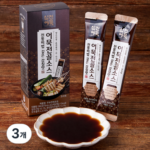 삼진어묵 주부천하 쯔유 비법 어묵전골소스 6개입, 90ml, 3개