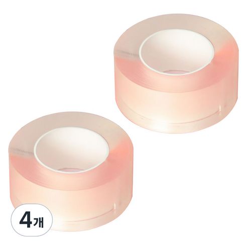 알로데 핀치 앤 나노 양면테이프 3cm x 3m, TYPE06 투명, 4개