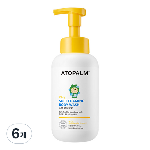 아토팜 아동용 소프트 포밍 바디워시, 6개, 460ml